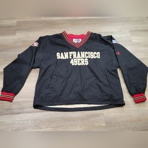 Champion NFL Pro Line Vintage San Francisco 49ers Unisex Rain 🌧  Jacket Size L